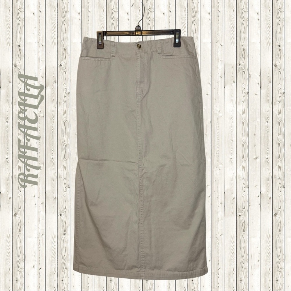 🌺Rafaella Khaki Maxi Skirt